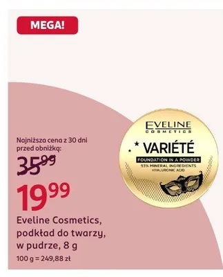 Podkład do twarzy w pudrze Variété promocja w Rossmann
