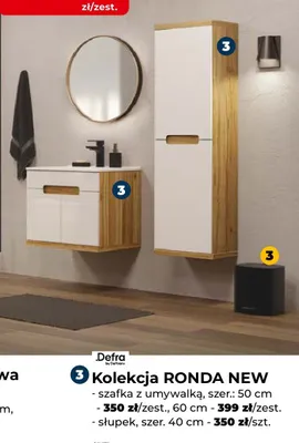Szafka z umywalką Defra Ronda New 60 cm promocja w PSB Mrówka