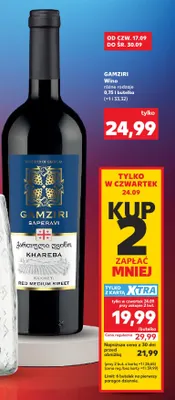 Wino Gamziri promocja w Kaufland