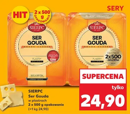 Ser Gouda w plastrach promocja w Kaufland