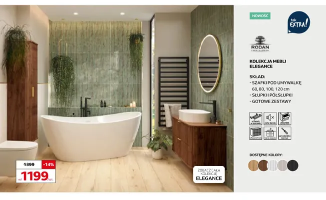 Kolekcja mebli Elegance Rodan promocja w Komfort