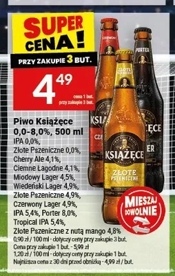 Piwo Książęce Porter 8,0% promocja w Twój Market