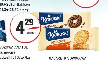 Herbatniki Krakuski deserowe promocja w Sedal