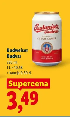 Piwo Budweiser Budvar promocja w Lidl
