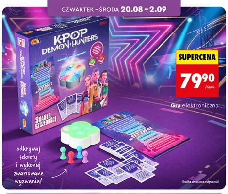 Gra elektroniczna K-Pop Demon Hunters Skaner Szczerości Epee promocja w Biedronka