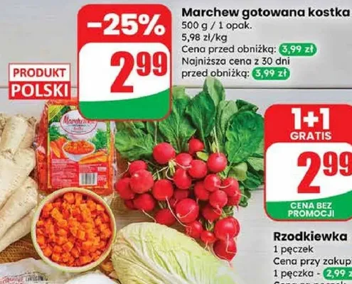 Rzodkiewka promocja w Dino