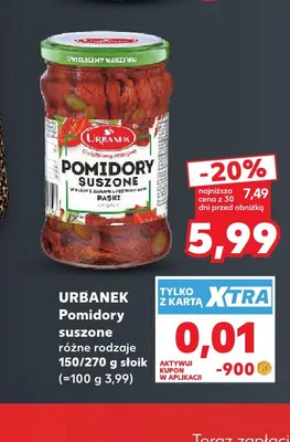 Pomidory suszone Urbanek promocja w Kaufland
