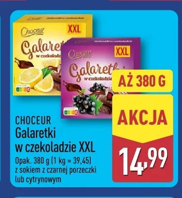 Galaretki w czekoladzie Choceur XXL z sokiem cytrynowym promocja w Aldi