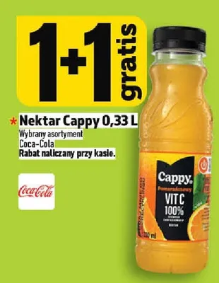 Nektar Cappy Coca-Cola promocja w TOPAZ