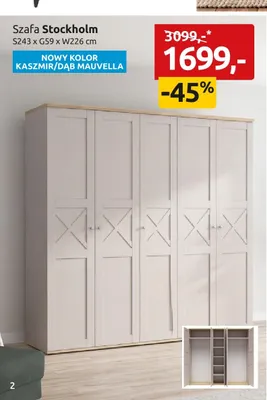 Szafa Stockholm promocja w Black Red White