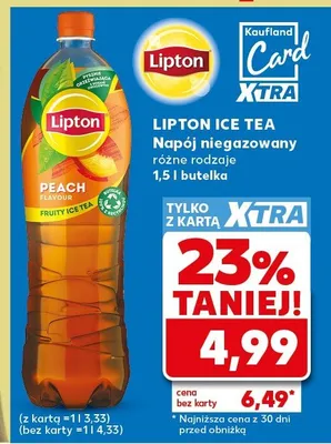 Napój niegazowany Lipton Ice Tea Peach promocja w Kaufland