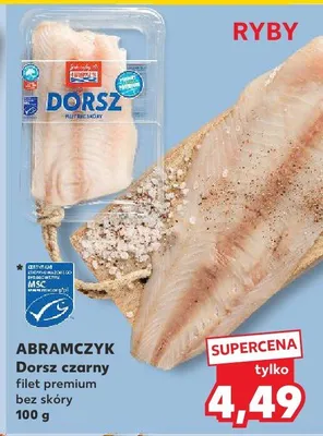 Dorsz czarny filet premium bez skóry promocja w Kaufland