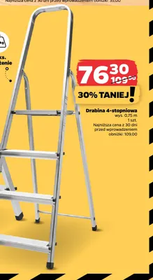 Drabina aluminiowa 4-stopniowa Drabest promocja w Netto