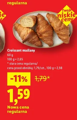Croissant maślany promocja w Lidl