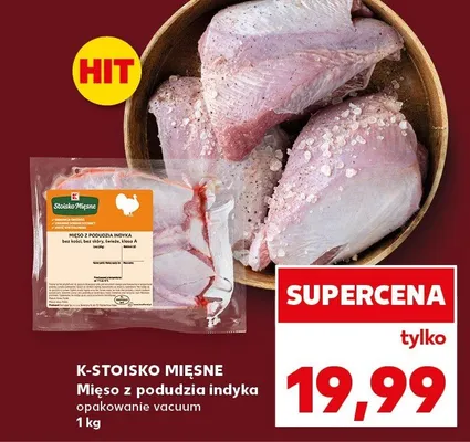 Mięso z podudzia indyka opakowanie vacuum promocja w Kaufland