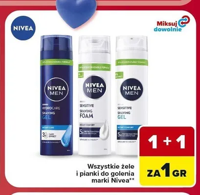 Żel do golenia Nivea Men Sensitive promocja w Carrefour