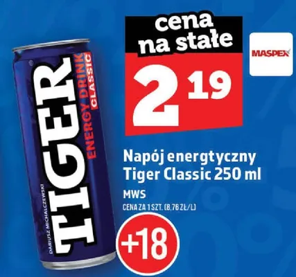 Napój energetyczny Tiger Classic promocja w TOPAZ