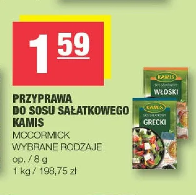 Przyprawa do sosu sałatkowego Kamis promocja w SPAR