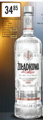 Wódka Żołądkowa de Luxe promocja w Dino