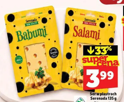 Ser żółty w plastrach Serenada Salami promocja w TOPAZ