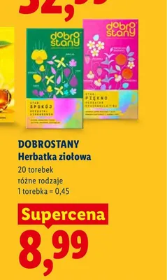Herbatka ziołowa Dobrostany Spokój promocja w Lidl