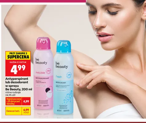 Antyperspirant lub dezodorant w sprayu różne rodzaje promocja w Biedronka
