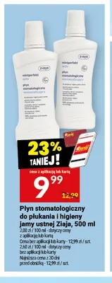Płyn stomatologiczny do płukania i higieny jamy ustnej Ziaja promocja w Twój Market