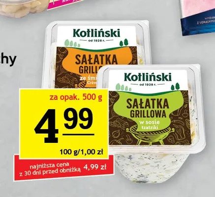 Sałatka Grillowa ze śmietaną Kotliński promocja w Gram Market