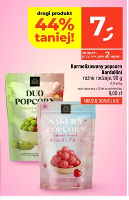 Popcorn karmelizowany Bardollini Duo Matcha & Strawberry promocja w Dealz