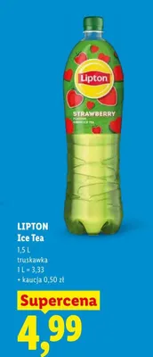 Ice Tea Lipton truskawka promocja w Lidl