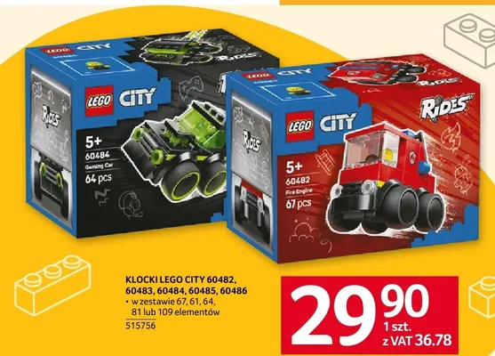 Klocki LEGO CITY 60483 promocja w Selgros