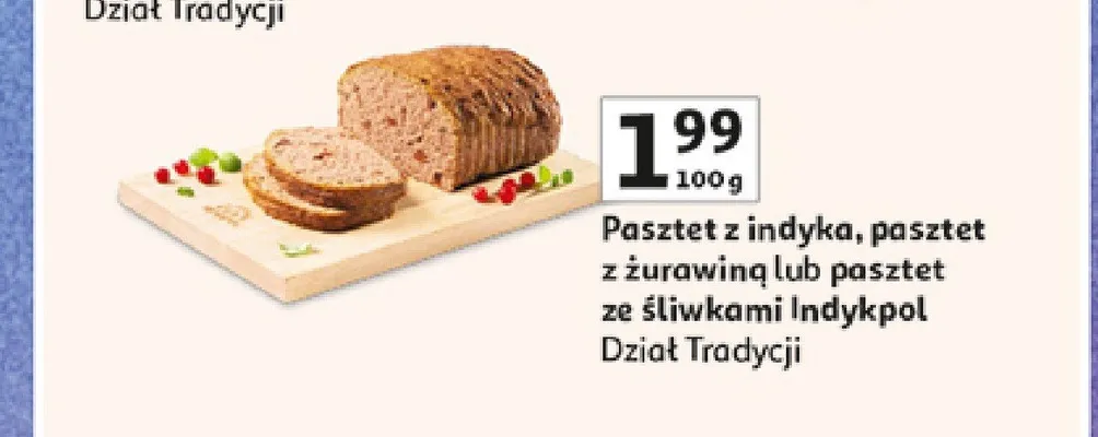 Pasztet ze śliwkami Indykpol promocja w Auchan