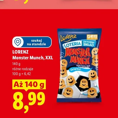 Chrupki Lorenz Monster Munch XXL Original promocja w Lidl