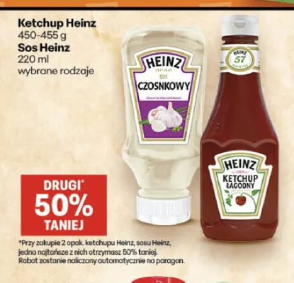 Sos czosnkowy Heinz promocja w Delikatesy Centrum