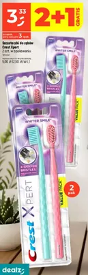 Szczoteczki do zębów 2 szt. w opakowaniu promocja w Dealz
