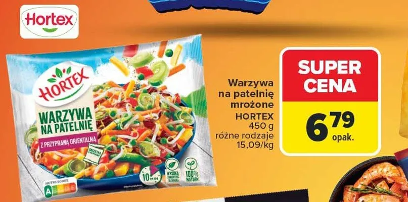 Warzywa na patelnię mrożone różne rodzaje promocja w Carrefour