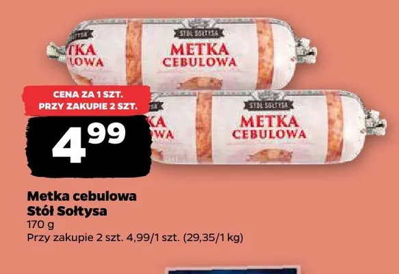 Metka cebulowa Stół Sołtysa promocja w Netto