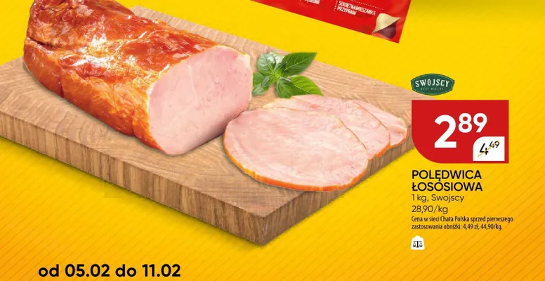 Polędwica łososiowa Swojscy promocja w Chata Polska