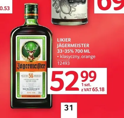 Likier Jägermeister promocja w Selgros