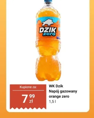 Napój gazowany WK Dzik Orange Zero promocja w Dino