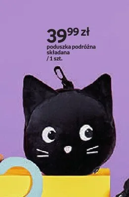 Poduszka podróżna składana Purrrfect School promocja w Empik