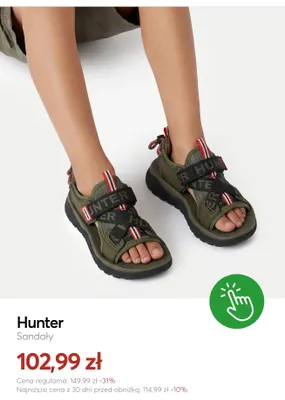 Sandały Hunter promocja w eobuwie.pl