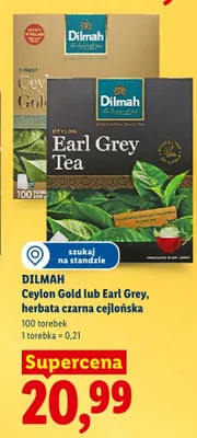 Herbata czarna cejlońska Earl Grey promocja w Lidl
