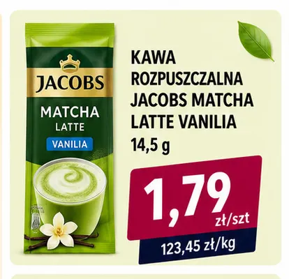 Kawa rozpuszczalna Jacobs Matcha Latte Vanilia promocja w emma MARKET