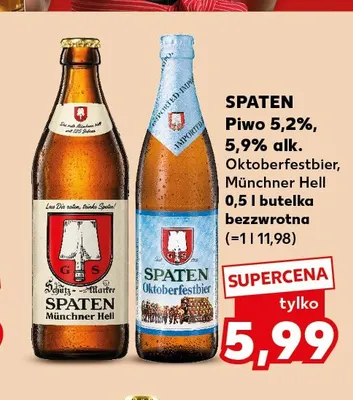 Piwo Spaten Oktoberfestbier promocja w Kaufland