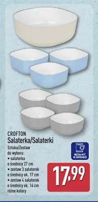 Salaterki Crofton 4-pak 14 cm promocja w Aldi