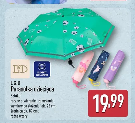 Parasolka dziecięca L & D promocja w Aldi