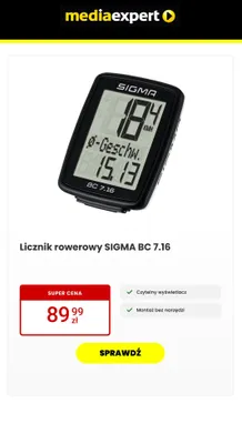 Licznik rowerowy promocja w Media Expert