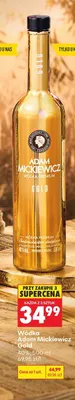 Wódka Adam Mickiewicz Gold 40% promocja w Biedronka
