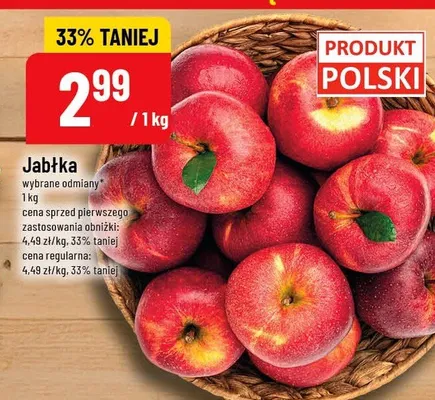 Jabłka promocja w POLOmarket